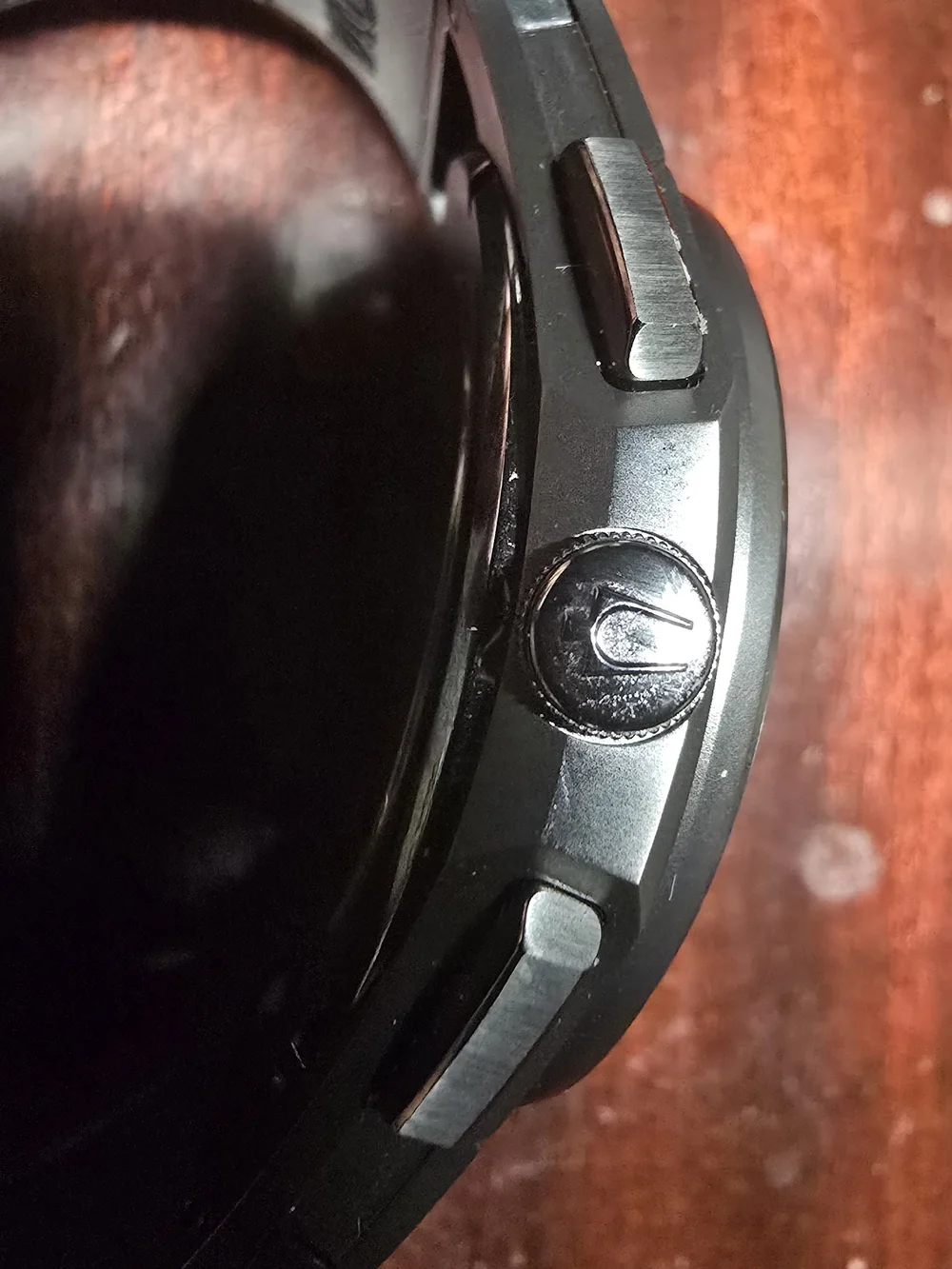 Bulova Men's - Bulova CURV 44mm Titanium/Stainless Case with Black Strap.